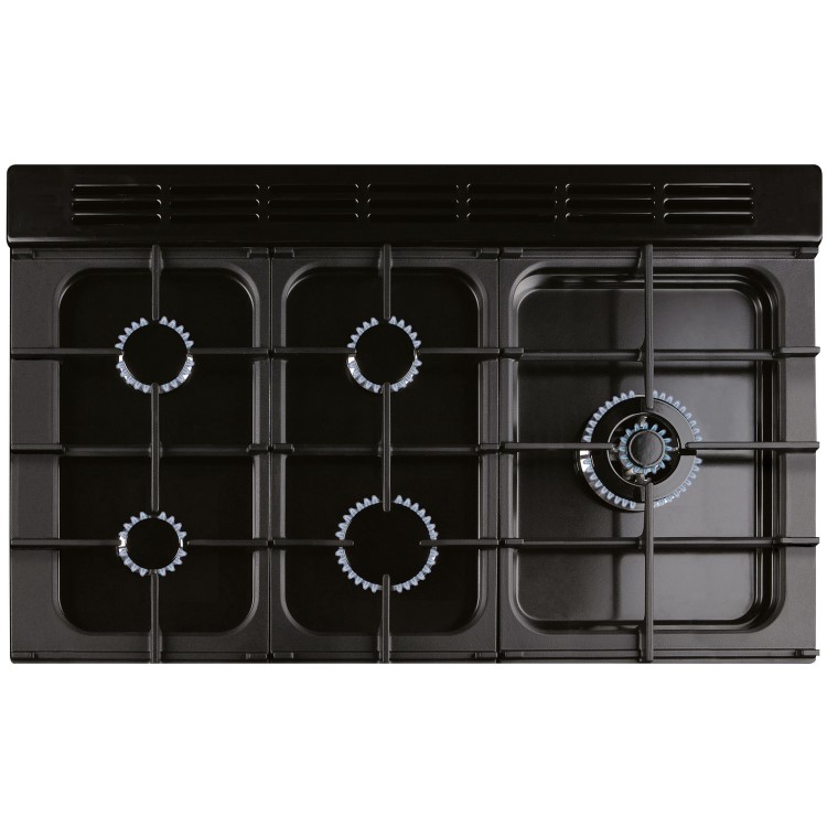 Rangemaster Professional 100cm Dual Fuel Range Cooker - Stainless Steel