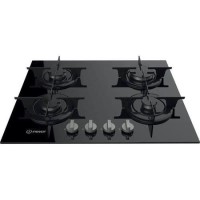 Indesit 59cm Gas On Glass 4 Burner Gas Hob - Black Indesit 59cm Gas On Glass 4 Burner Gas Hob - Black