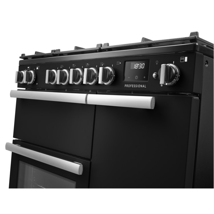 Rangemaster Professional 90cm Dual Fuel Range Cooker - Charcoal Black