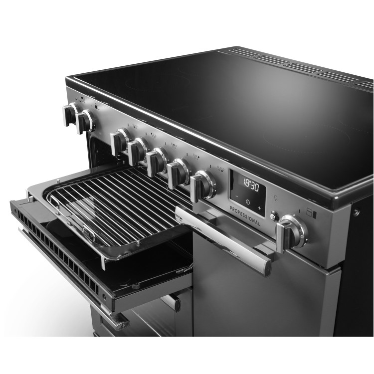 Rangemaster Professional 90cm Induction Range Cooker - Stainless Steel