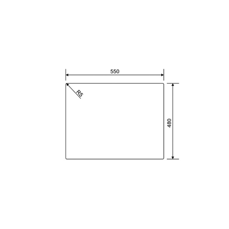 Rangemaster Prato Single Bowl Inset White Granite Kitchen Sink