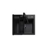 Rangemaster Prato Single Bowl Inset Black Granite Kitchen Sink