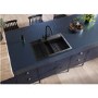 Rangemaster Prato Single Bowl Inset Black Granite Kitchen Sink