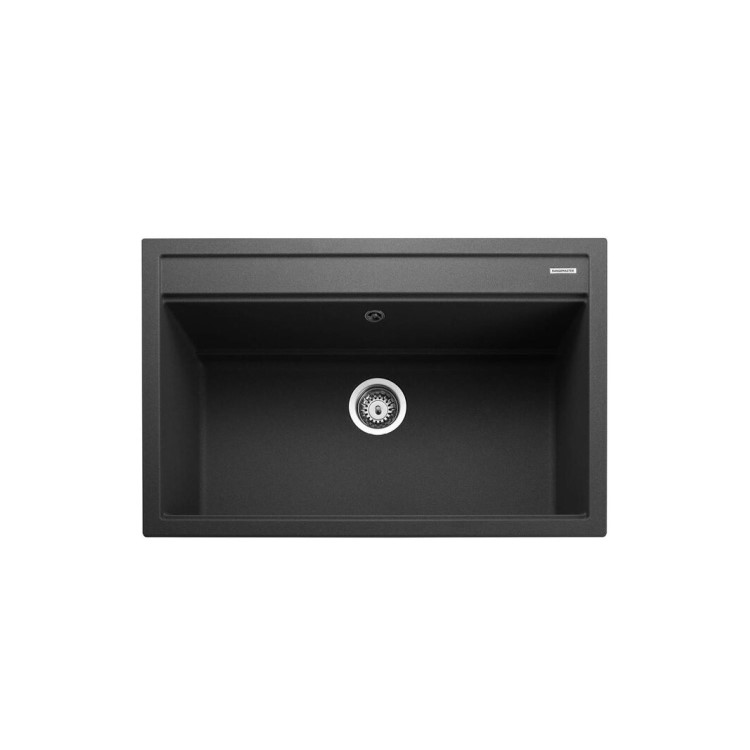 Rangemaster Prato Single Bowl Inset Black Granite Kitchen Sink