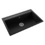Rangemaster Prato Single Bowl Inset Black Granite Kitchen Sink