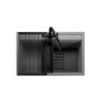 Rangemaster Prato Single Bowl Inset Grey Granite Kitchen Sink