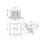 GRADE A1 - Brushed Brass Push Button 3 Outlet Concealed Mixer Shower Valve With Glass Front - Priya