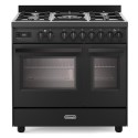 PRO965TMAA De Longhi 90cm Dual Fuel Range Cooker - Black
