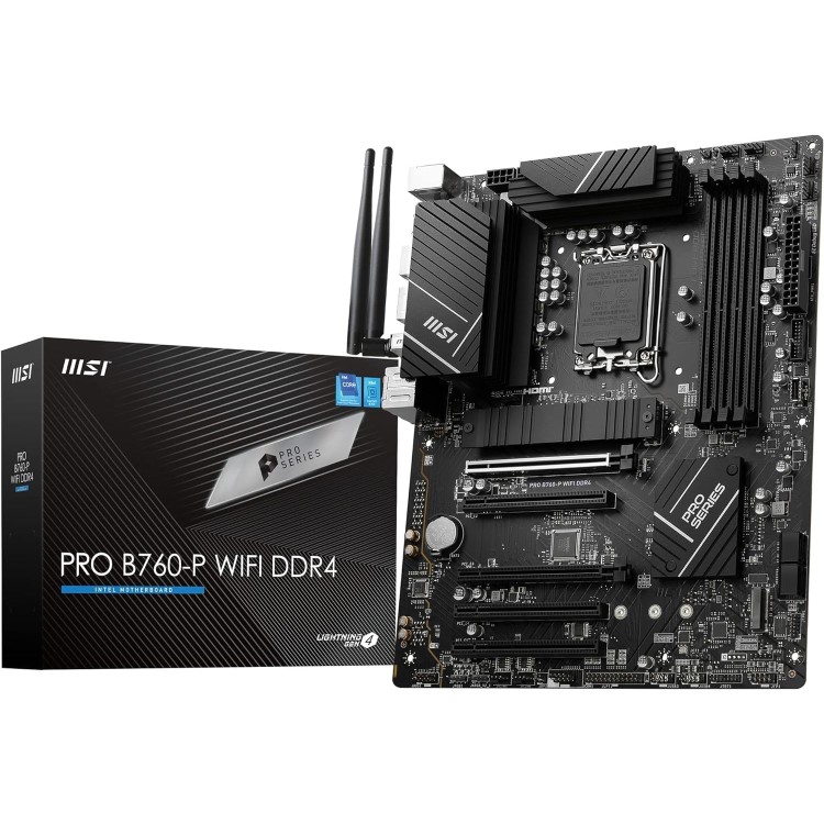 MSI PRO B760-P WiFi Intel B760 LGA 1700 DDR4 ATX Motherboard
