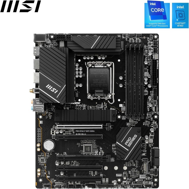 MSI PRO B760-P WiFi Intel B760 LGA 1700 DDR4 ATX Motherboard