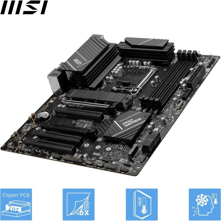 MSI PRO B760-P WiFi Intel B760 LGA 1700 DDR4 ATX Motherboard