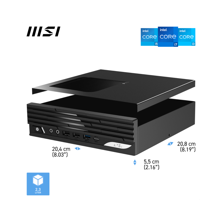 Refurbished MSI PRO DP21 14M SFF Intel Core i5 14400 16GB RAM 512GB SSD Windows 11 Pro Mini PC