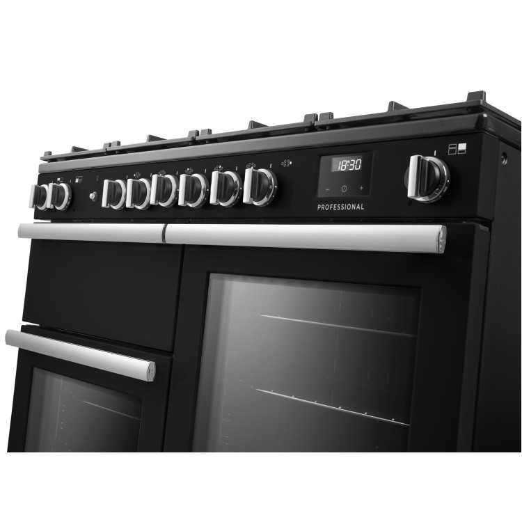 Rangemaster Professional 110cm Dual Fuel Range Cooker - Charcoal Black