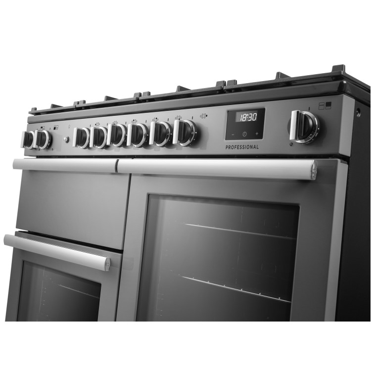 Rangemaster Professional 110cm Dual Fuel Range Cooker - Stainless Steel