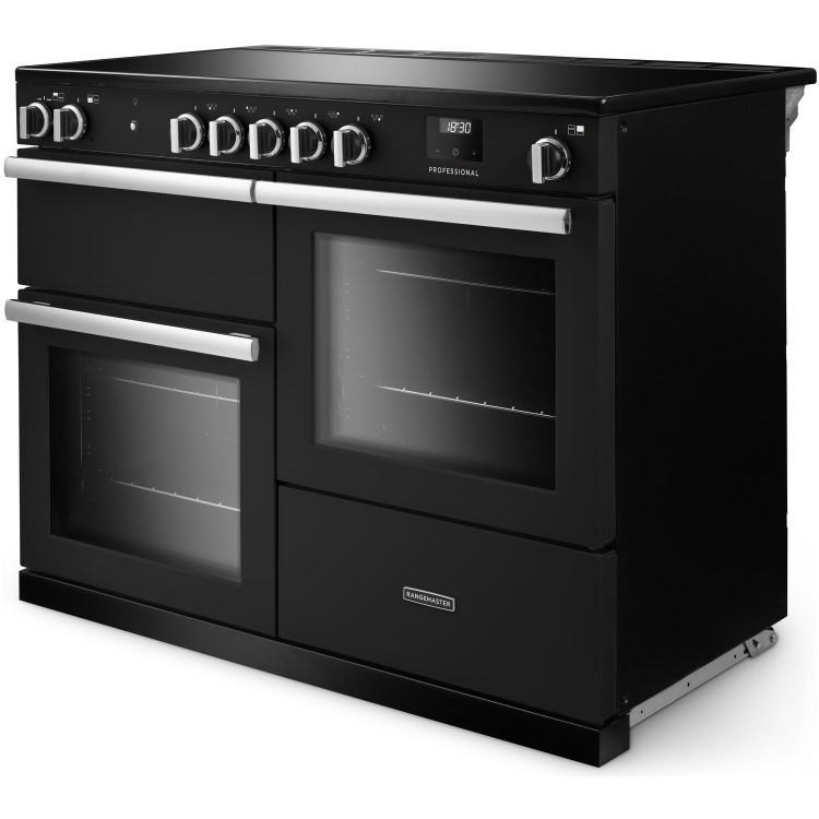 Rangemaster Professional 110cm Induction Range Cooker - Charcoal Black