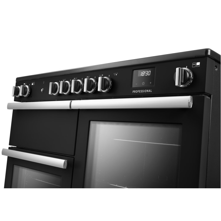 Rangemaster Professional 110cm Induction Range Cooker - Charcoal Black
