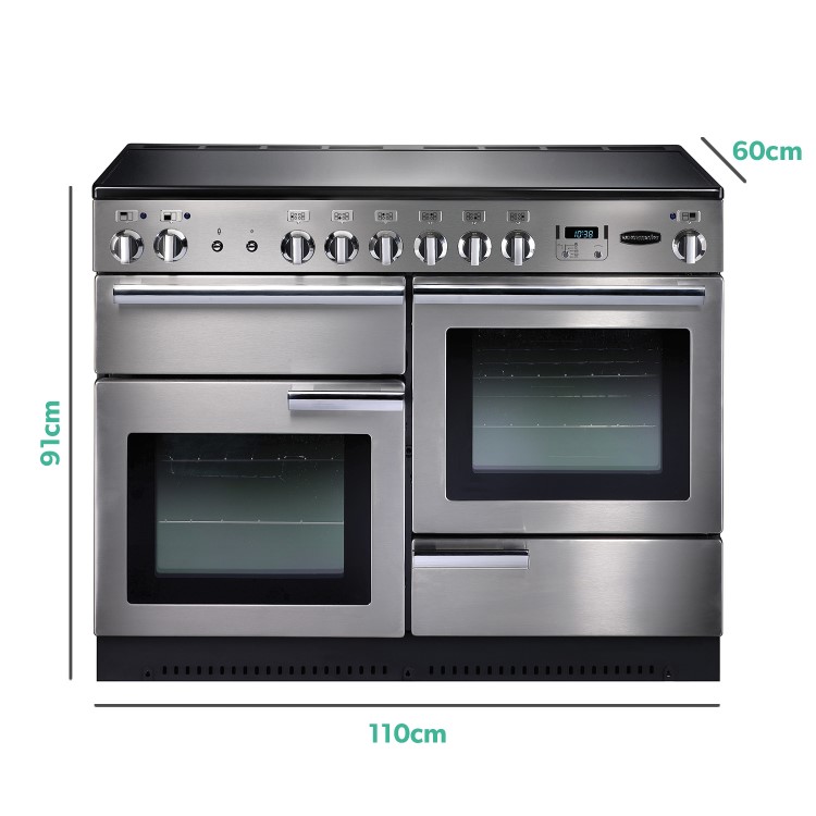 Refurbished Rangemaster Professional Plus PROP110ECSSC 110cm Electric Range Cooker Stainless Steel