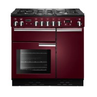 Rangemaster PROP90DFFCYC Professional Plus 90cm Dual Fuel Range Cooker - Cranberry 