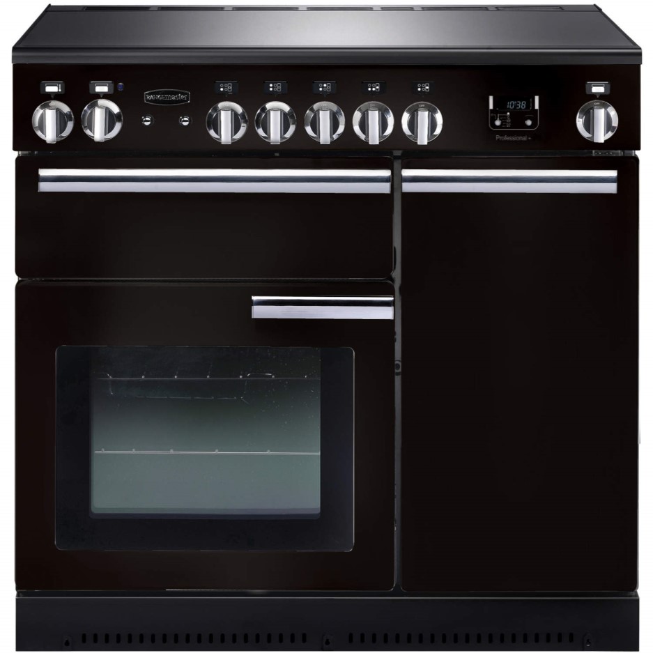 Rangemaster PROP90EIGBC Professional Plus 90cm Electric Range Cooker with Induction Hob Black Rangemaster PROP90EIGBC Professional Plus 90cm Electric Range Cooker with Induction Hob Black