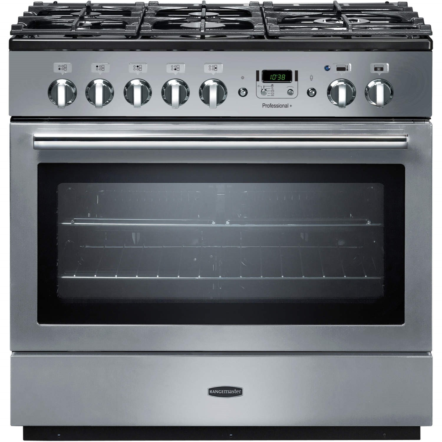 Rangemaster Professional Plus FX 90cm Dual Fuel Range Cooker - Stainless Steel