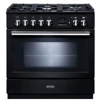 Rangemaster Professional Plus FXP 90cm Dual Fuel Range Cooker - Black