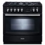 Rangemaster Professional Plus FXP 90cm Dual Fuel Range Cooker - Black
