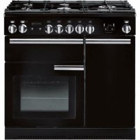 Rangemaster Professional Plus 90cm Gas Range Cooker - Black