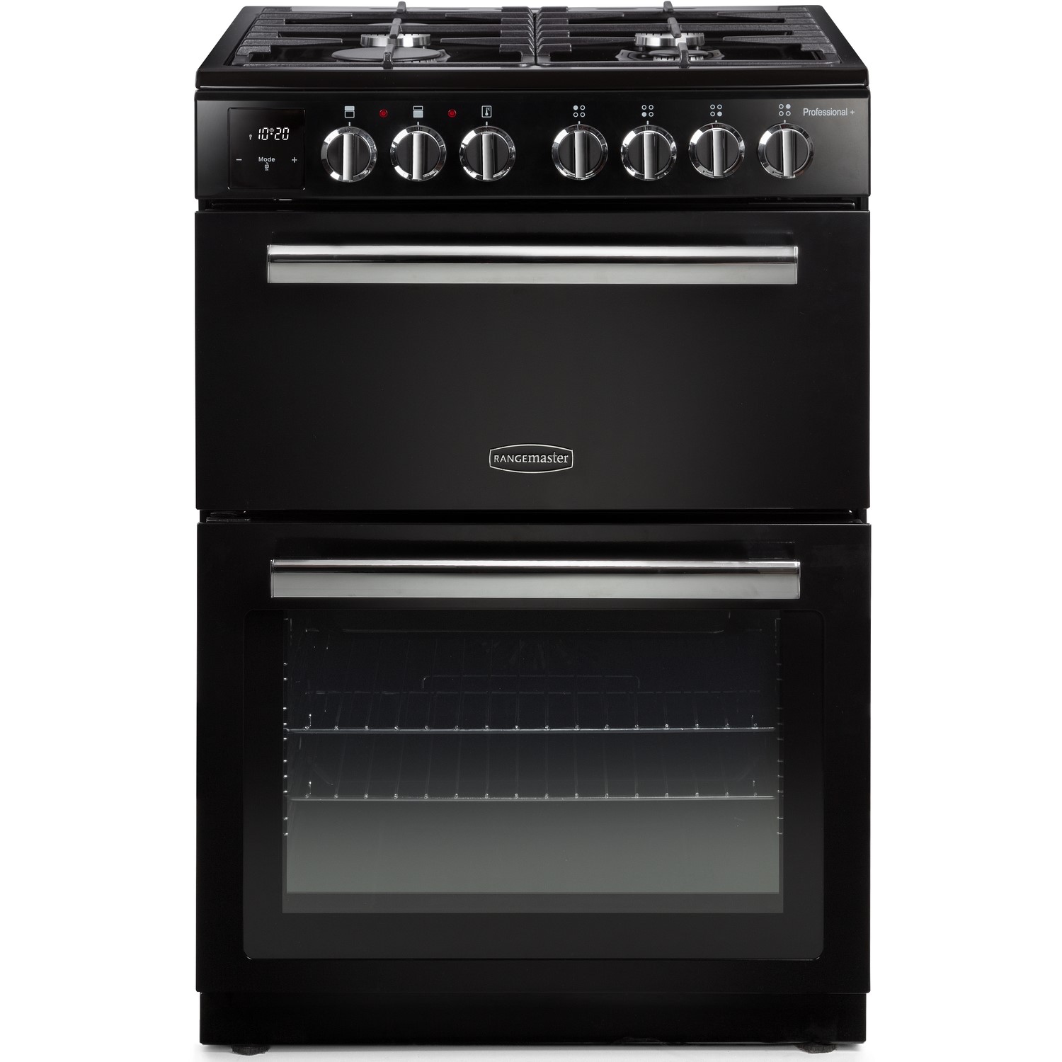 Rangemaster Professional Plus 60cm Dual Fuel Cooker - Black