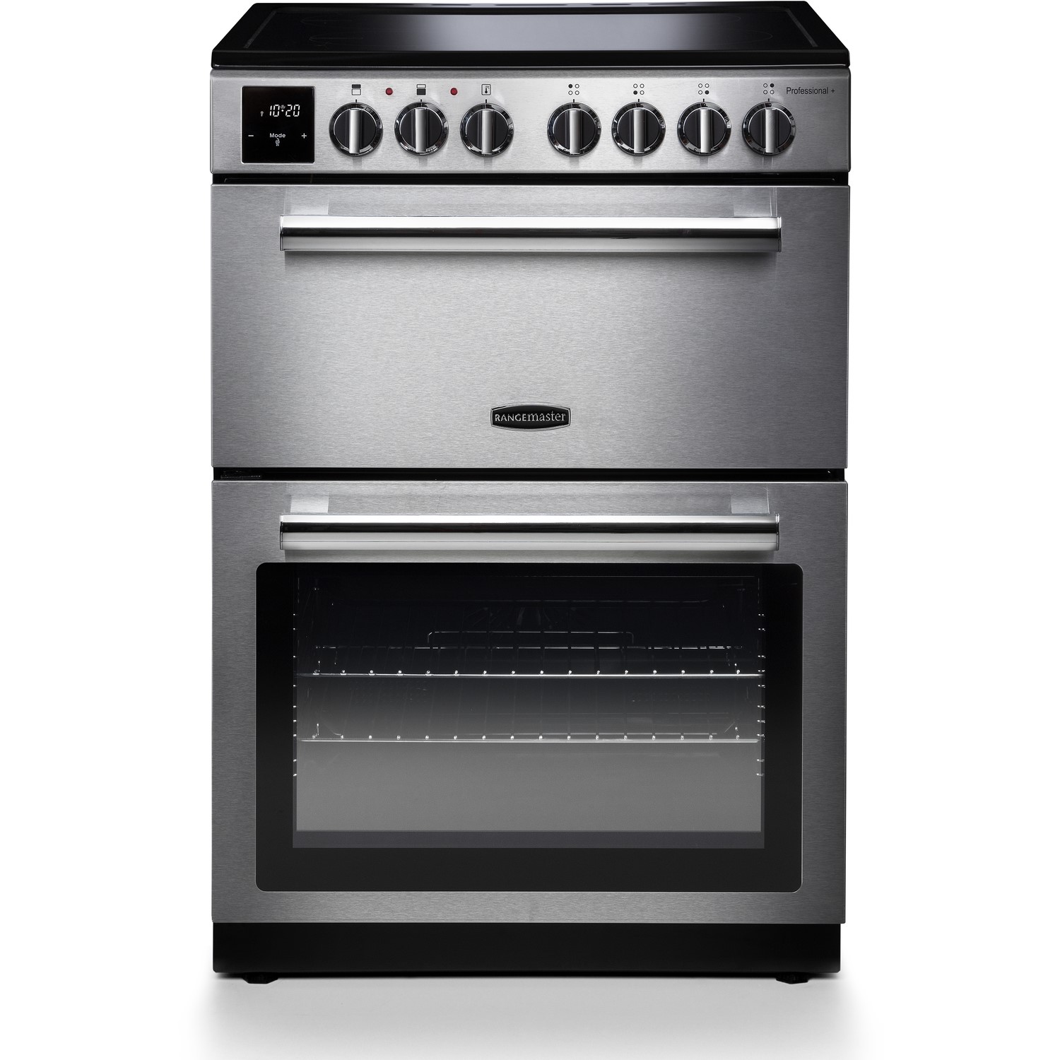 Rangemaster Professional Plus 60cm Electric Cooker with Induction Hob - Stainless Steel