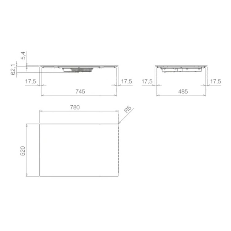 Elica Primis 804 Plus 4 Zone Induction Hob