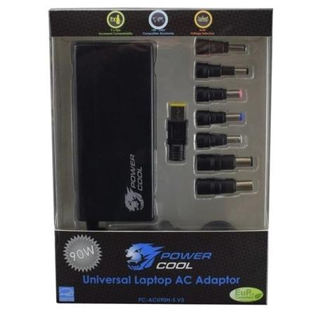 PowerCool Universal 90W Laptop Power Adapter