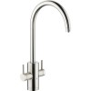 Abode PT1002 Pronteau Profile 4 in 1 Instant Hot &amp; Filtered Water Tap - Brushed Nickel