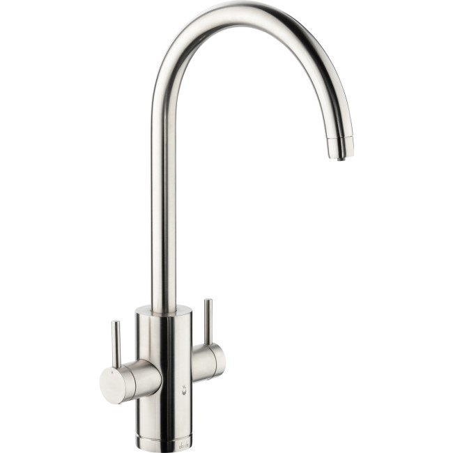 GRADE A2 - Abode PT1002 Pronteau Profile 4 in 1 Instant Hot & Filtered Water Tap - Brushed Nickel