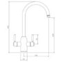 Abode Chrome Twin Lever 4 in 1 Instant Hot & Filtered Water Kitchen Tap - Pronteau