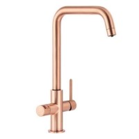 Abode Prothia 3 In 1 Boiling Water Kitchen Tap - Copper