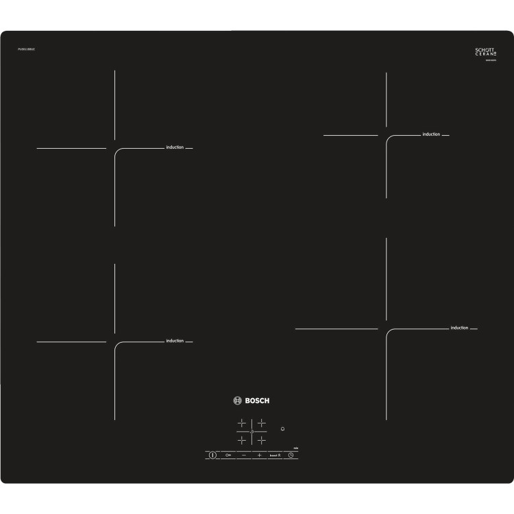 Refurbished Bosch PUE611BB1E Serie 4 4 Zone Induction Hob