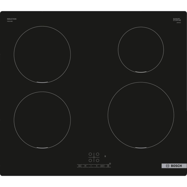 Bosch PUE611BB5B Series 4 60cm 4 Zone Induction Hob