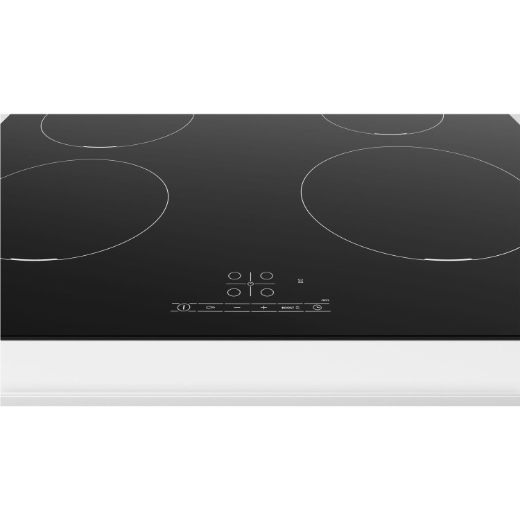 Refurbished Bosch Serie 4 PUE611BB5E Touch Control 60cm 4 Zone Induction Hob Frameless Black