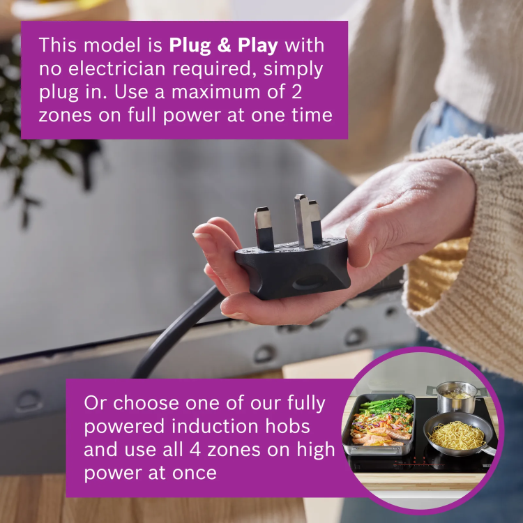 Bosch Series 2 60cm 4 Zone Induction Hob With Boost Zone