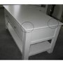 GRADE A2 - Pure White Soild Wood Coffee Table with Storage
