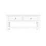 GRADE A2 - Pure White Soild Wood Coffee Table with Storage