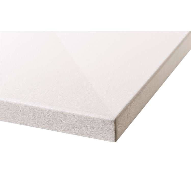 GRADE A1 - 1300x800mm Walk-In Rectangular Shower Tray 40mm with Drying Area - White Stone Resin - Purity