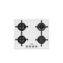 Smeg PV164B-1 Linea 60cm 4 Burner Gas-on-glass Hob White