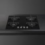 Smeg Cucina 60cm 4 Burner Gas-on-Glass Hob - Black