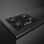 Smeg Cucina 60cm 4 Burner Gas-on-Glass Hob - Black