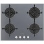 Refurbished Smeg Cucina PV264S 60cm Gas on Glass 4 Burner Gas Hob Silver Mirrored Glass