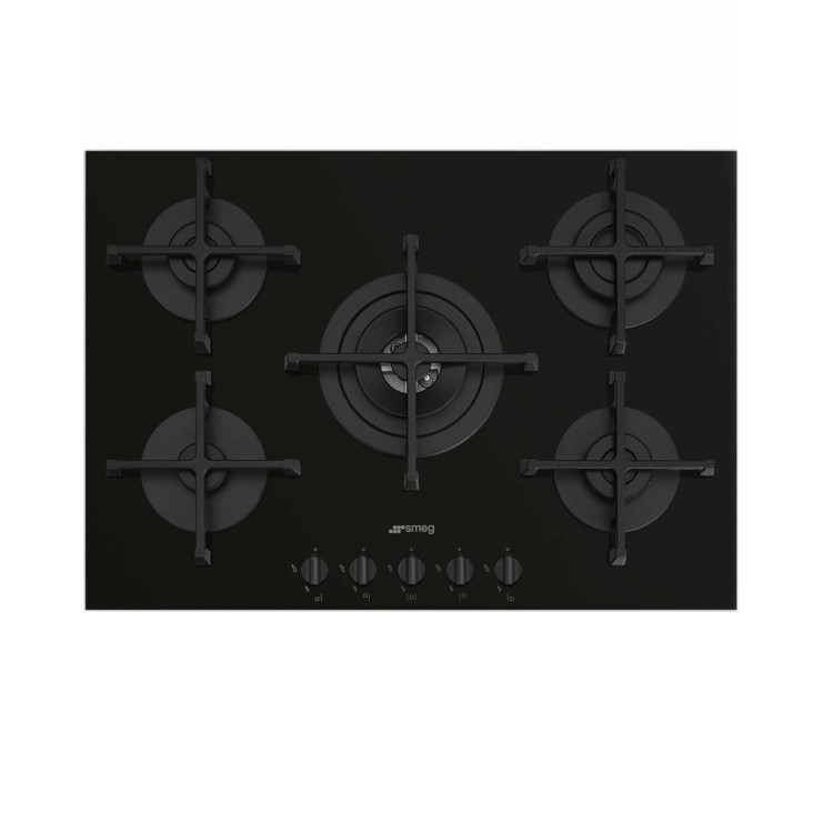 Refurbished Smeg PV275B Cucina 72cm Gas Hob Black