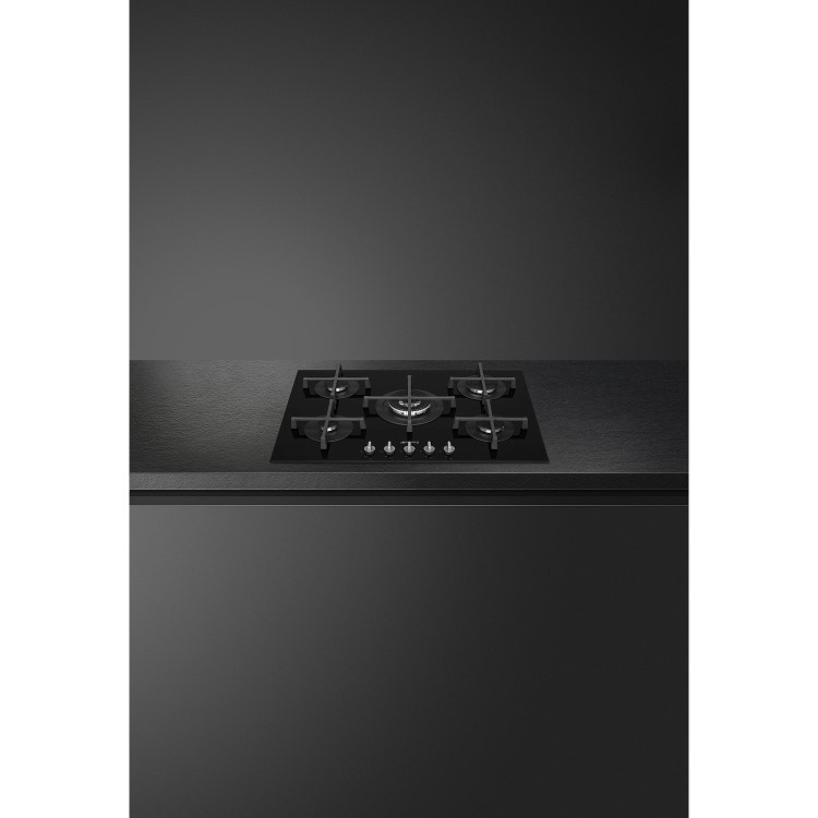 Smeg Cucina 72cm 4 Burner Gas-on-Glass Hob - Black
