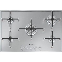 Smeg PX750 Linea 74cm Stainless Steel Ultra Low Profile 5 Burner Gas Hob