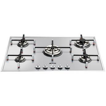 Smeg PX750 Linea 74cm Stainless Steel Ultra Low Profile 5 Burner Gas Hob